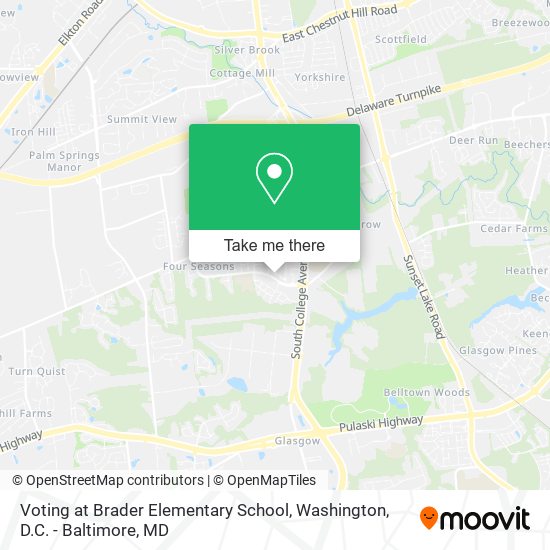 Mapa de Voting at Brader Elementary School