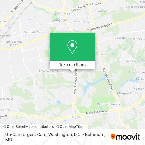 Go-Care Urgent Care map
