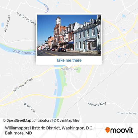 Williamsport Historic District map