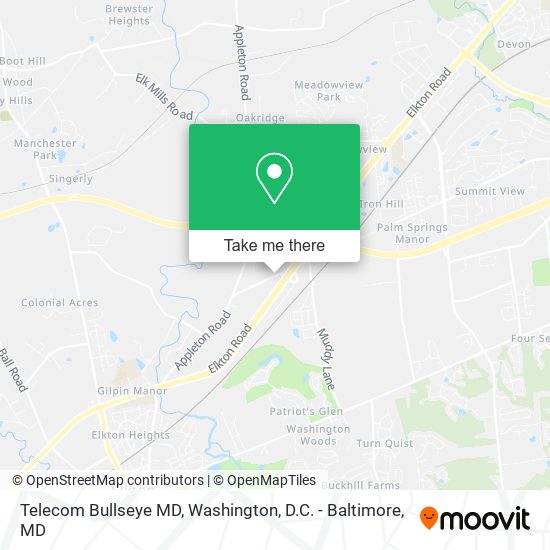 Mapa de Telecom Bullseye MD