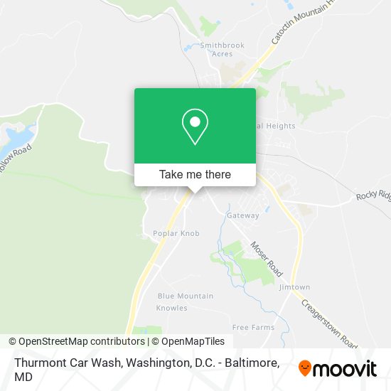Thurmont Car Wash map