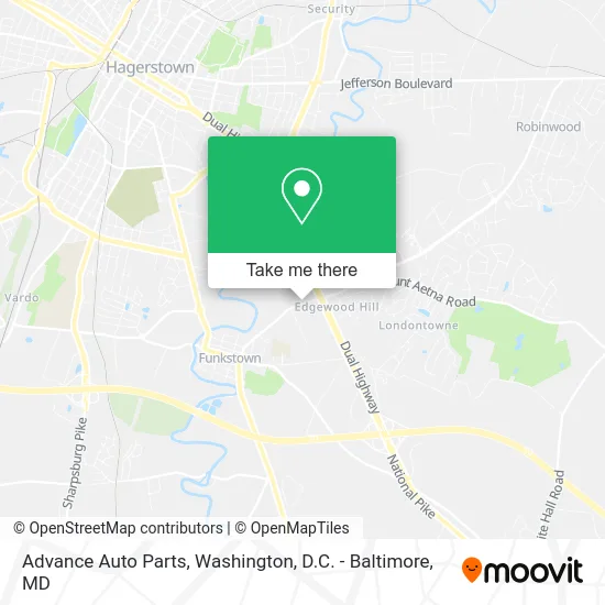 Advance Auto Parts map