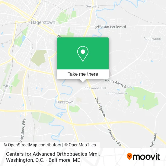 Centers for Advanced Orthopaedics Mmi map