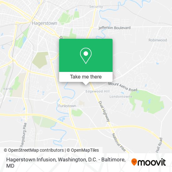 Mapa de Hagerstown Infusion