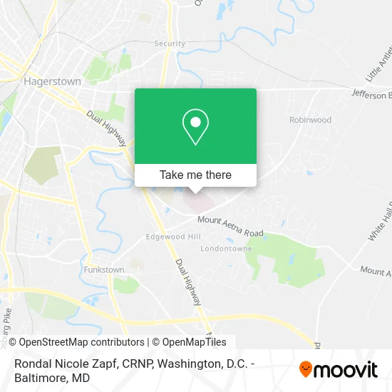 Rondal Nicole Zapf, CRNP map