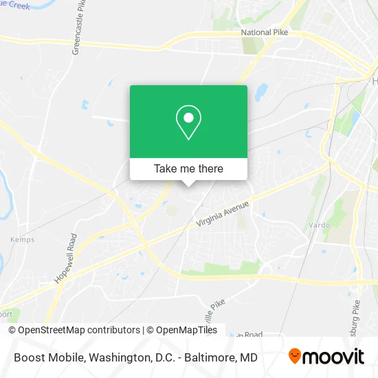 Mapa de Boost Mobile