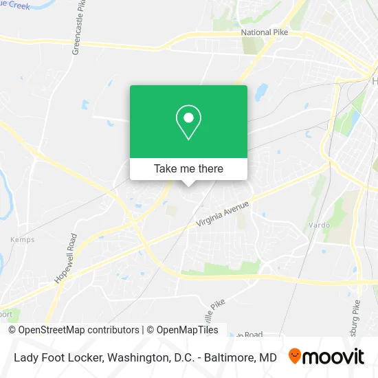 Lady Foot Locker map