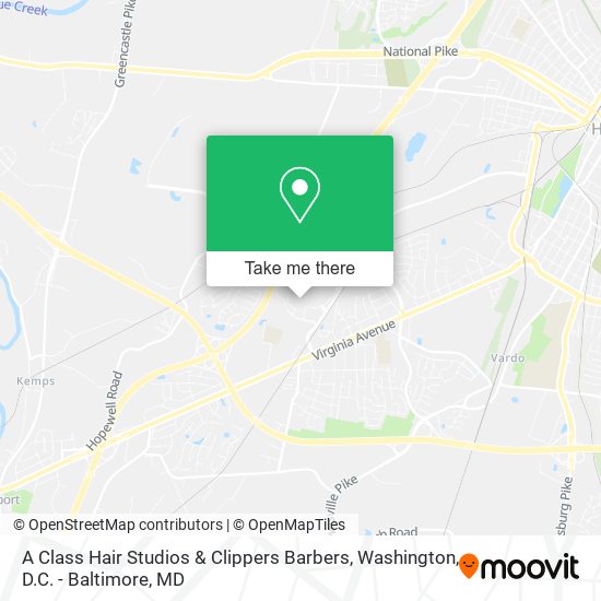 A Class Hair Studios & Clippers Barbers map