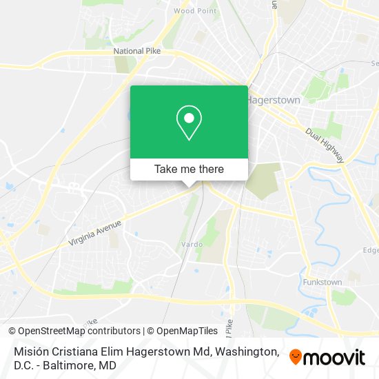 Misión Cristiana Elim Hagerstown Md map