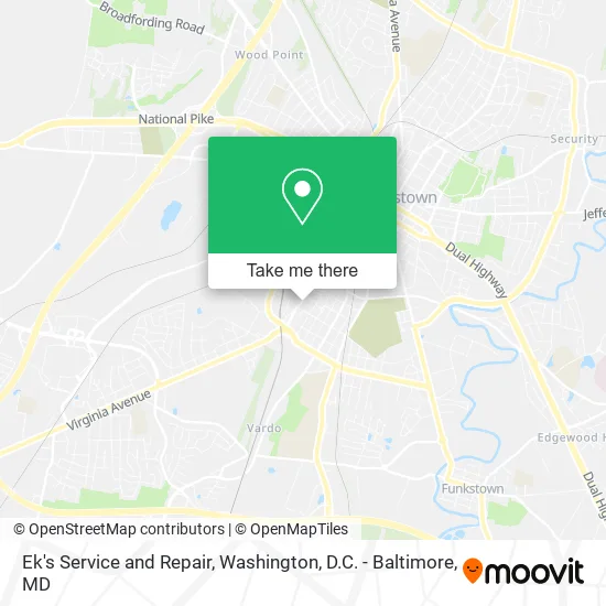 Mapa de Ek's Service and Repair