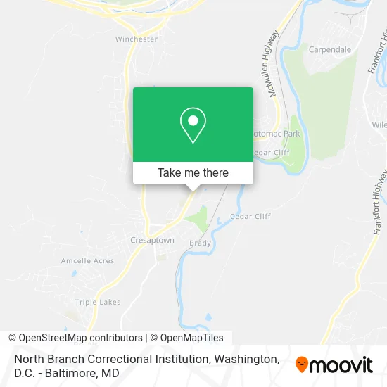 North Branch Correctional Institution map