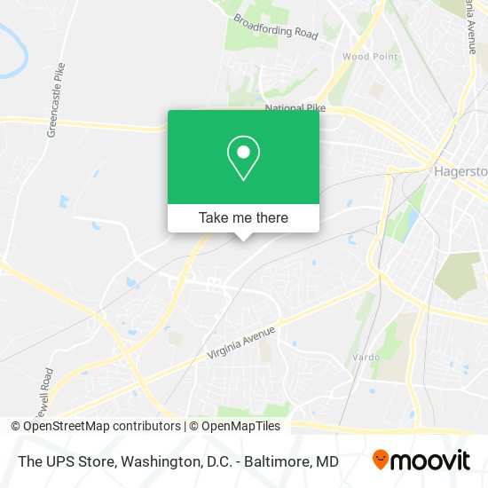 The UPS Store map