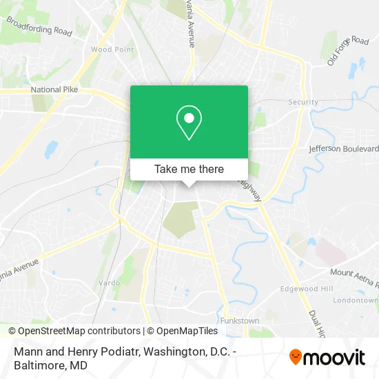 Mapa de Mann and Henry Podiatr