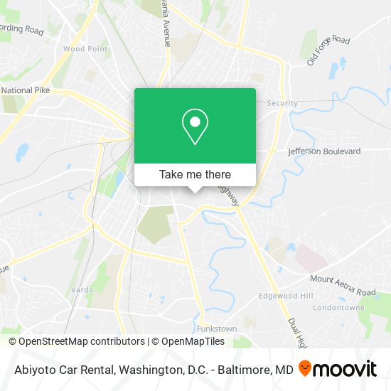 Abiyoto Car Rental map
