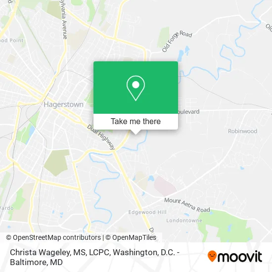 Christa Wageley, MS, LCPC map