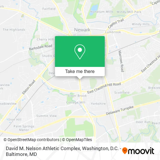 David M. Nelson Athletic Complex map