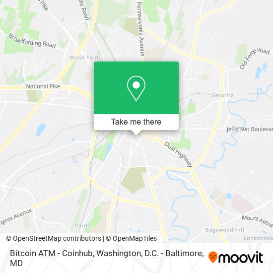 Bitcoin ATM - Coinhub map