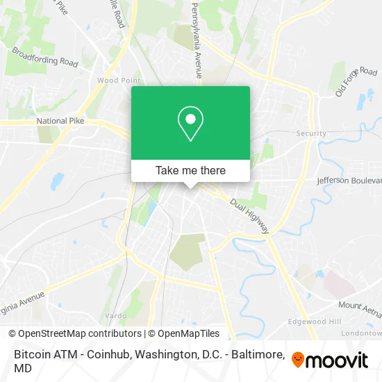 Bitcoin ATM - Coinhub map