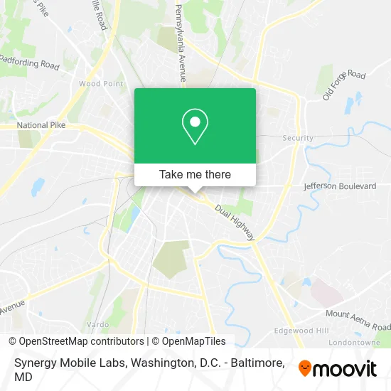 Synergy Mobile Labs map