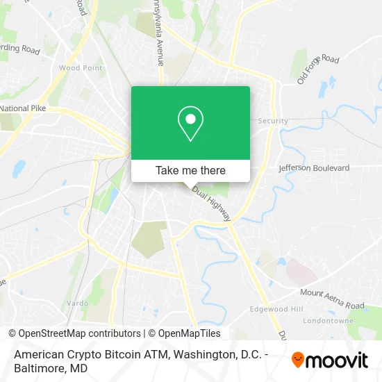 American Crypto Bitcoin ATM map