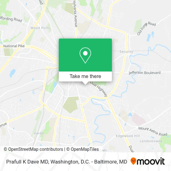 Prafull K Dave MD map