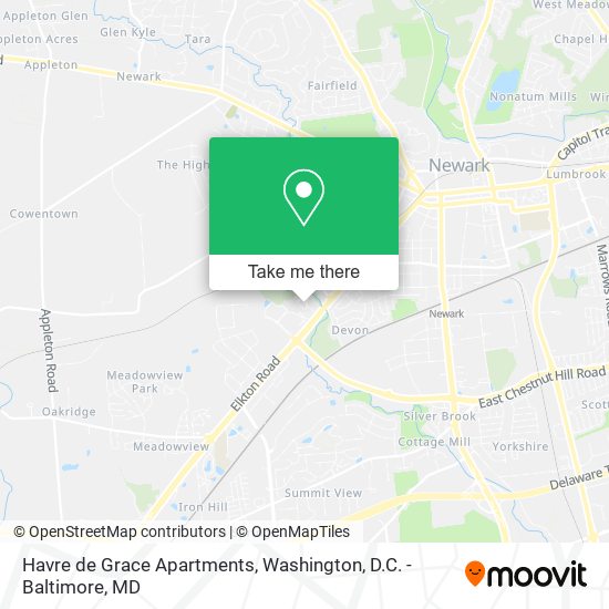 Mapa de Havre de Grace Apartments