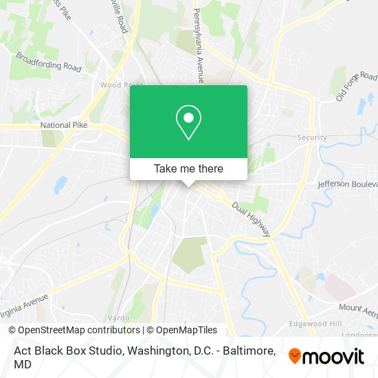 Mapa de Act Black Box Studio