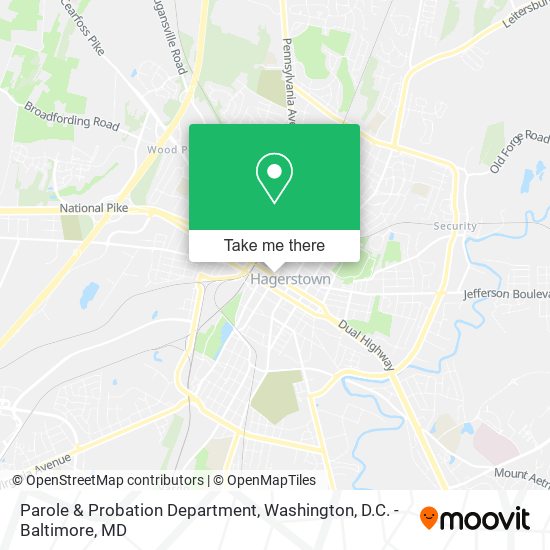 Parole & Probation Department map