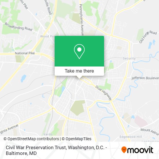 Civil War Preservation Trust map