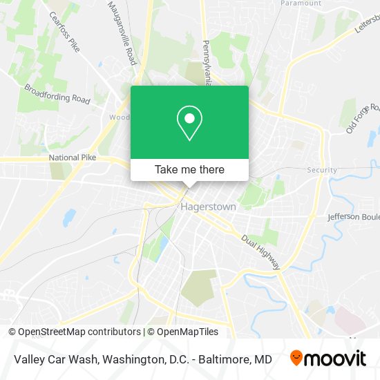 Valley Car Wash map