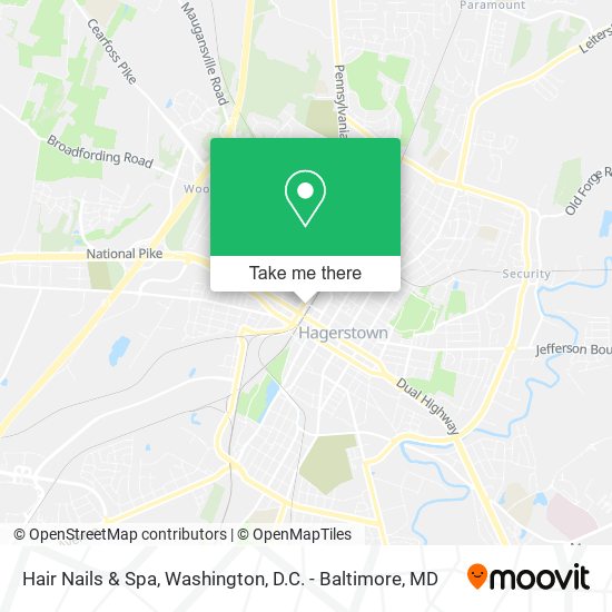 Hair Nails & Spa map