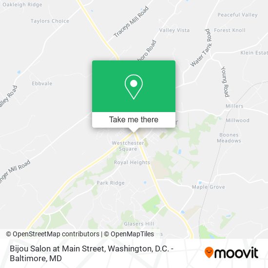 Bijou Salon at Main Street map