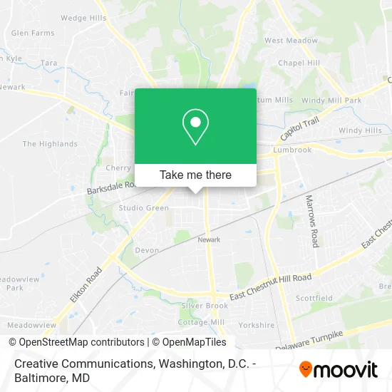 Creative Communications map