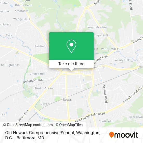 Old Newark Comprehensive School map