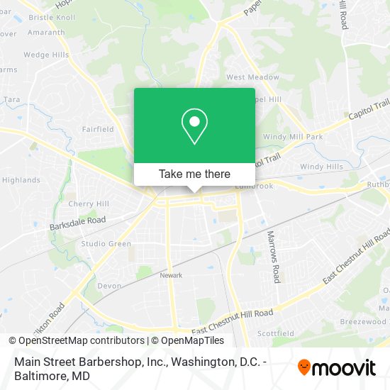 Mapa de Main Street Barbershop, Inc.