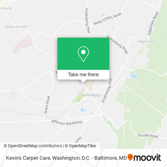 Kevin's Carpet Care map