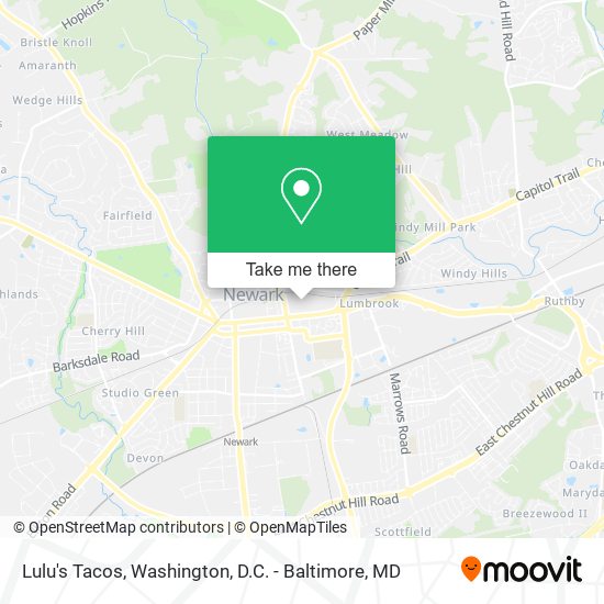 Lulu's Tacos map