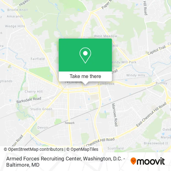 Armed Forces Recruiting Center map