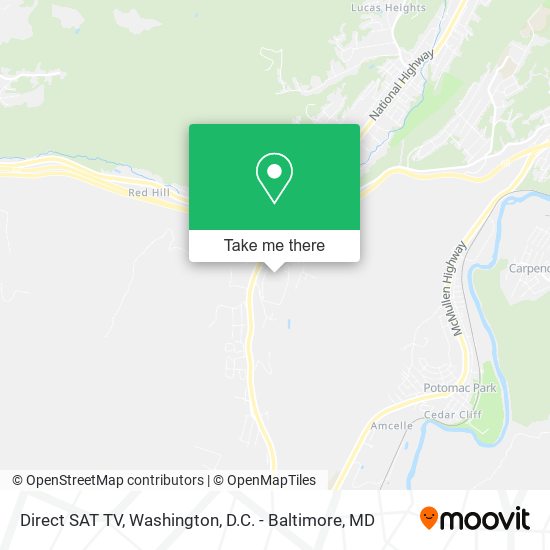 Direct SAT TV map