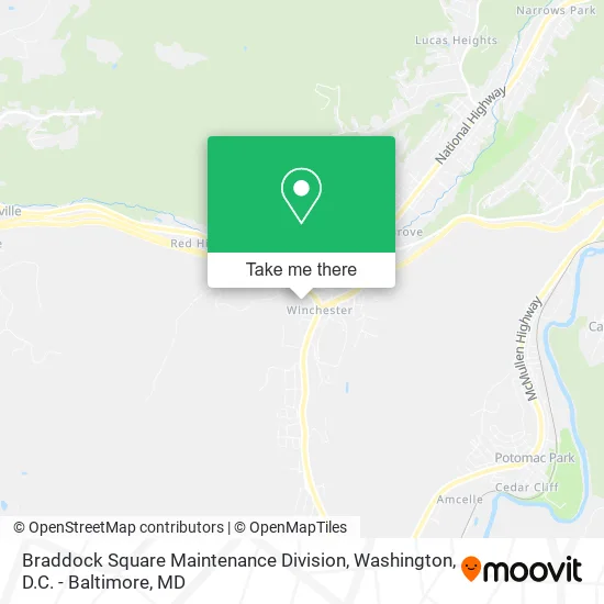 Braddock Square Maintenance Division map