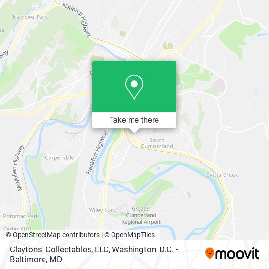 Claytons' Collectables, LLC map