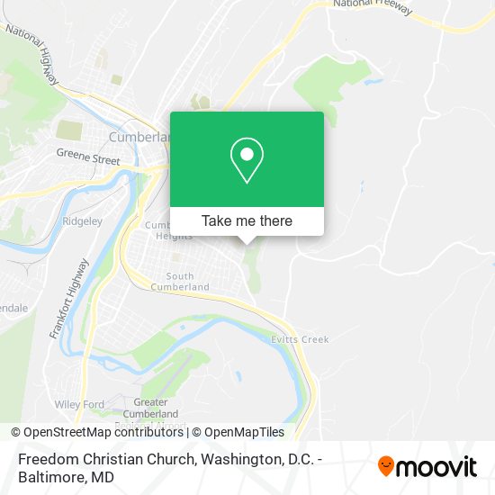 Mapa de Freedom Christian Church
