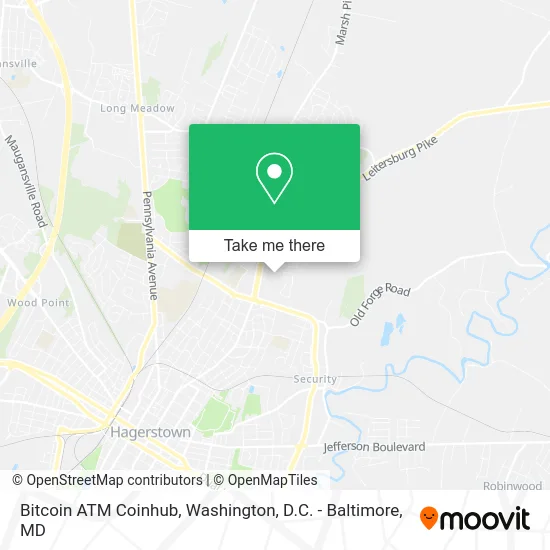 Bitcoin ATM Coinhub map