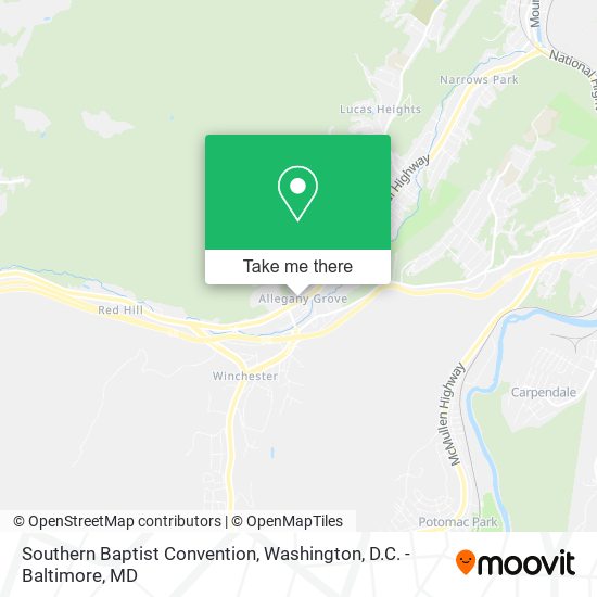 Southern Baptist Convention map