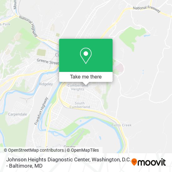 Mapa de Johnson Heights Diagnostic Center