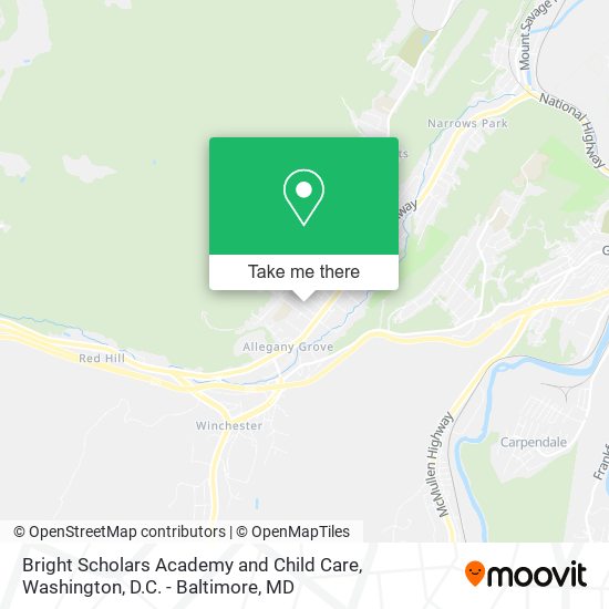 Bright Scholars Academy and Child Care map