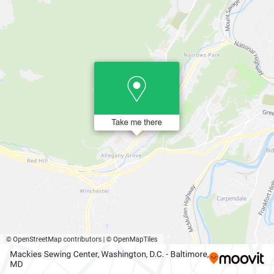 Mackies Sewing Center map
