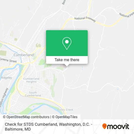 Check for STDS Cumberland map