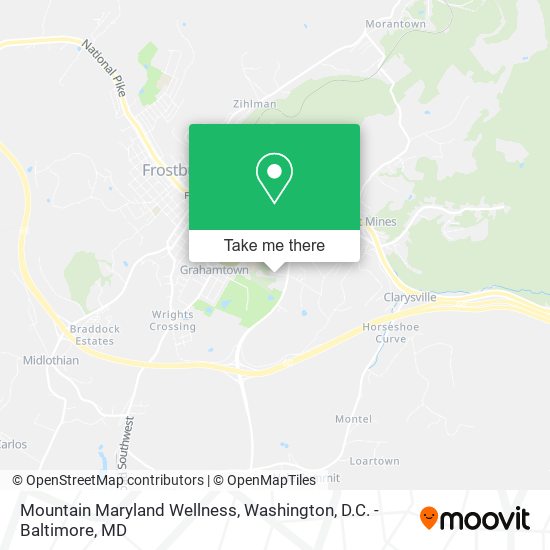 Mapa de Mountain Maryland Wellness