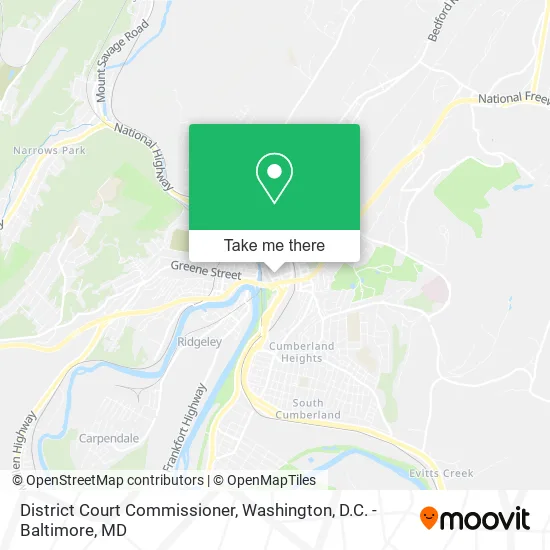 Mapa de District Court Commissioner